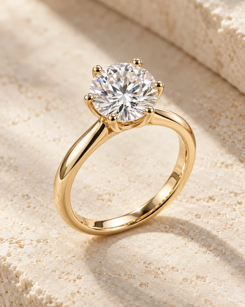 Solitaires, diamond jewelry collection