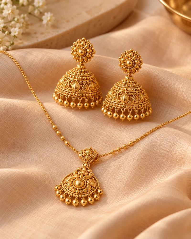 Festive, gold jewelry collection