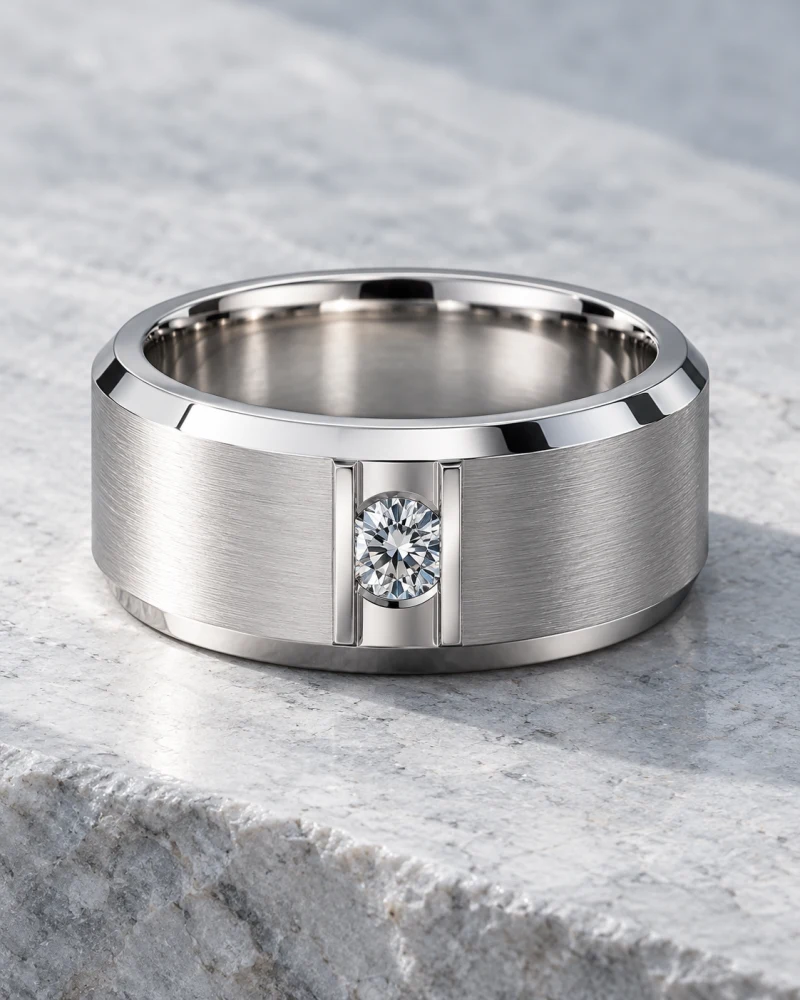 Men's, platinum jewelry collection