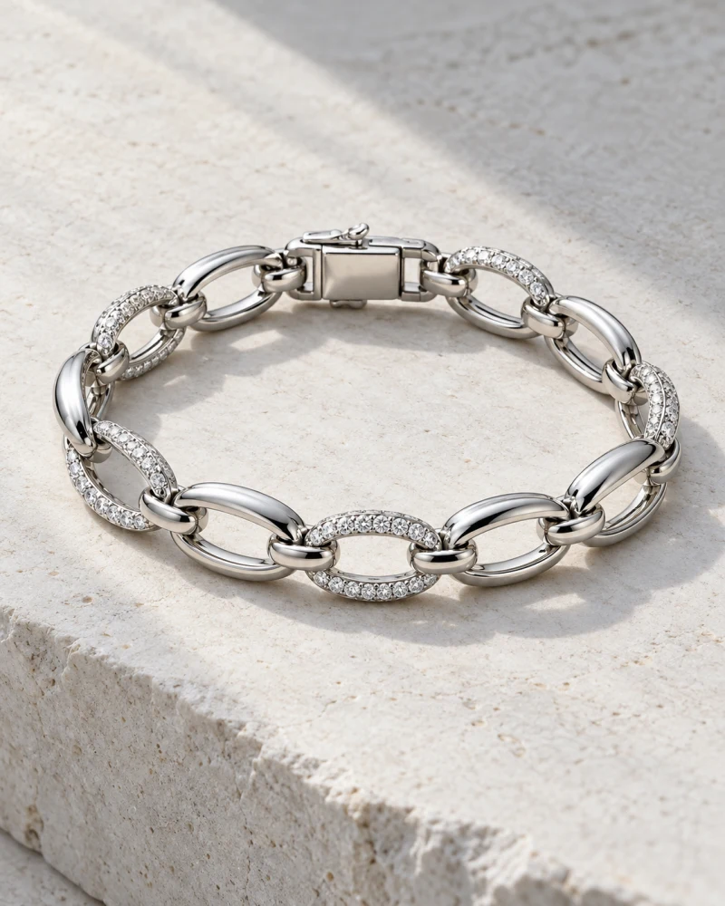 Bracelets, platinum jewelry collection